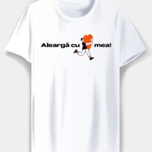 Tricou aniversar ALEARGĂ CU INIMA MEA! unisex