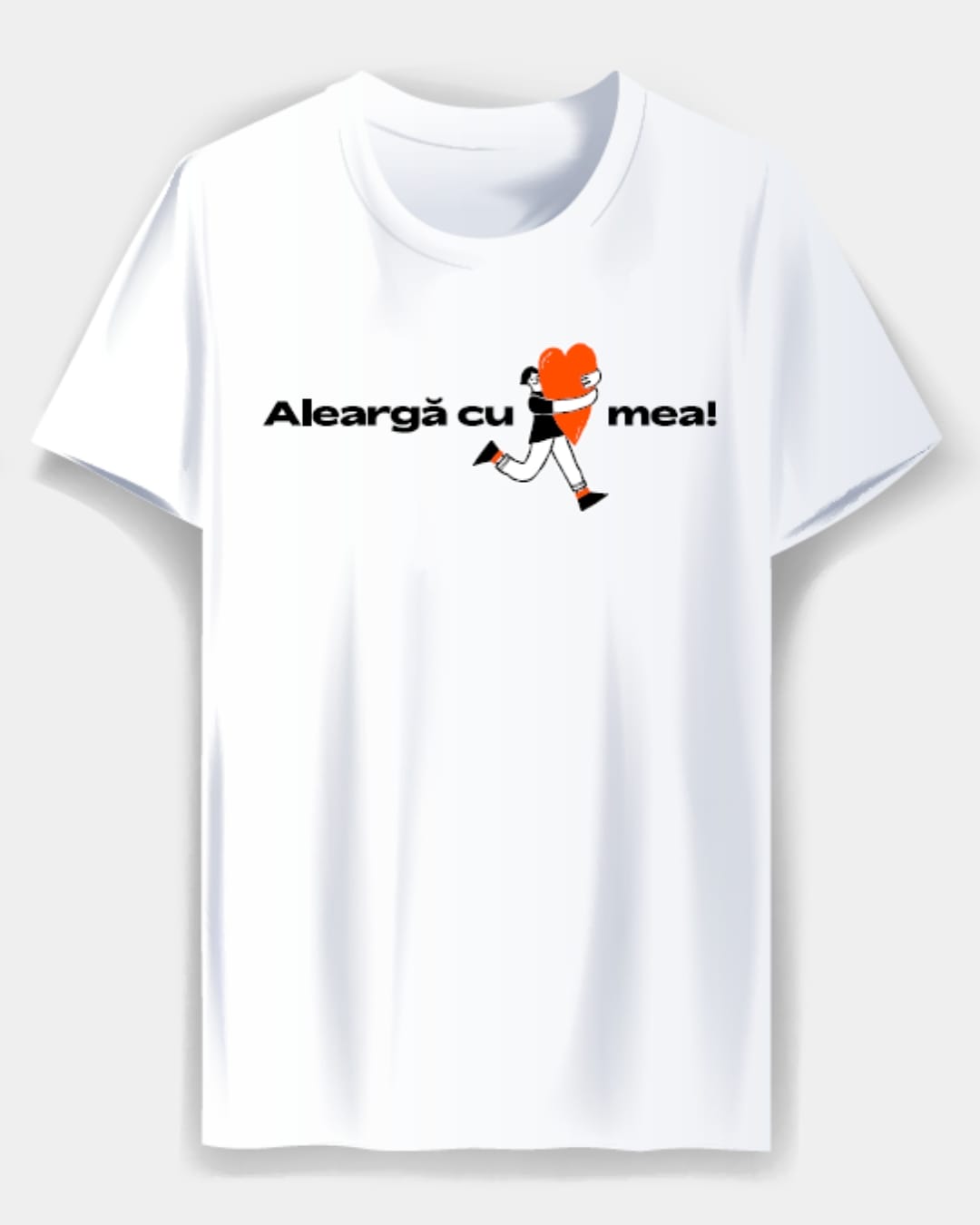 Tricou aniversar ALEARGĂ CU INIMA MEA! unisex